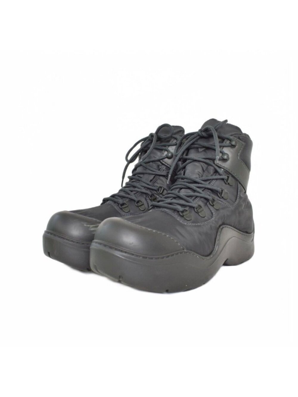Bottega Veneta Puddle Ankle Boot Bomber Paddle Boots Black